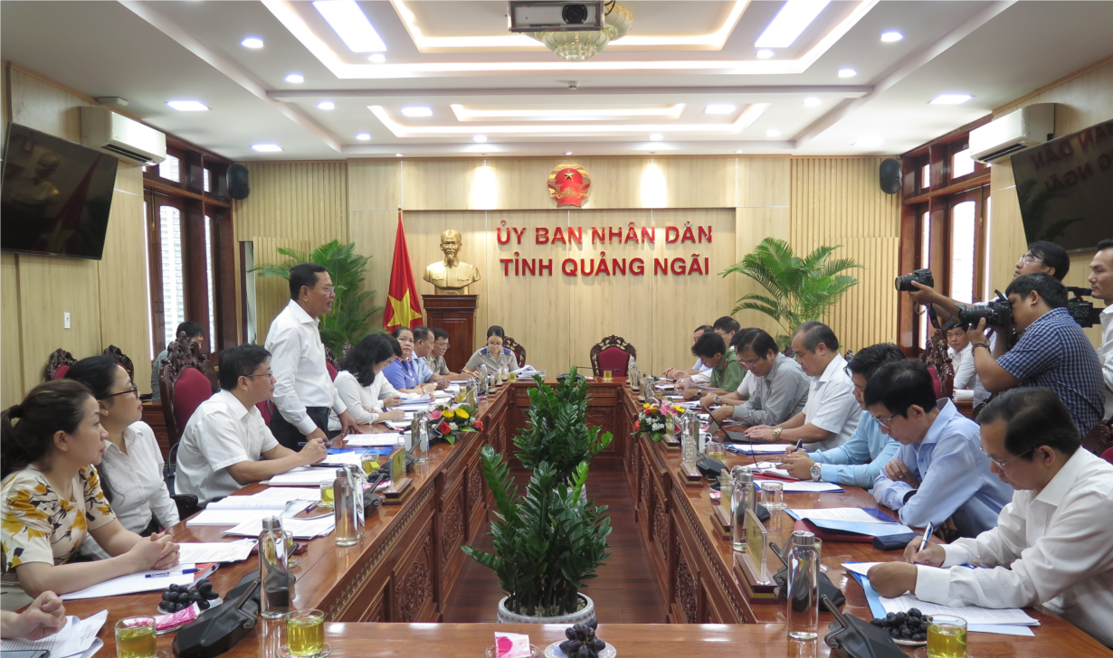 Đoàn công tác Ban Chỉ đạo Trung ương về phòng chống tham nhũng, tiêu cực làm việc với UBND tỉnh Quảng Ngãi (16/5/2023)